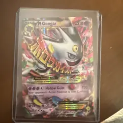 Pokemon TCG M Gengar EX Black Star Promo Shiny Holo Card - Image 1