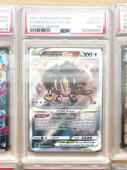 Regigigas VSTAR PSA 10 Crown Zenith: Galarian Gallery Pokemon TCG Card GG55/GG70 - Image 1