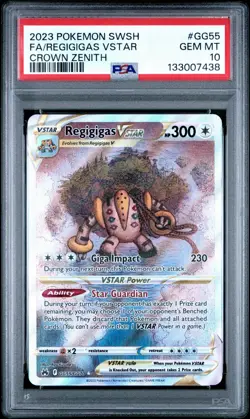 Regigigas VSTAR PSA 10 Crown Zenith: Galarian Gallery Pokemon TCG Card GG55/GG70 - Image 3