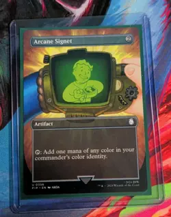 MTG Arcane Signet (Borderless) Universes Beyond: Fallout Non-foil U 0356 - Image 1