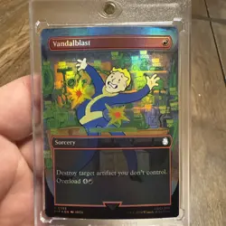 2024 MTG Magic the Gathering Fallout Borderless Foil #355 Vandalblast Pip Boy - Image 1