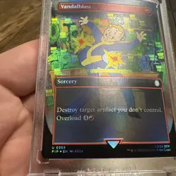 2024 MTG Magic the Gathering Fallout Borderless Foil #355 Vandalblast Pip Boy - Image 2