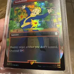 2024 MTG Magic the Gathering Fallout Borderless Foil #355 Vandalblast Pip Boy - Image 3