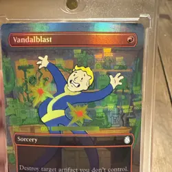 2024 MTG Magic the Gathering Fallout Borderless Foil #355 Vandalblast Pip Boy - Image 4