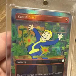 2024 MTG Magic the Gathering Fallout Borderless Foil #355 Vandalblast Pip Boy - Image 5