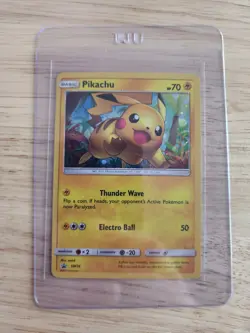 Pikachu SM76 Shining Legends Holo Black Star Promo Pokemon Card NM - Image 3