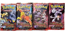 Pokemon TCG Destined Rivals Booster Pack Art Set SEALED (4 Packs) - Image 1