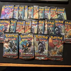 24 Pokemon TCG Sun & Moon Burning Shadows Booster Pack Sealed - Image 1