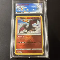 Pokemon TCG Radiant Charizard Crown Zenith Holo Card 020/159 Ace Mint 9 - Image 1