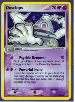 VINTAGE POKEMON 2005 DUSCLOPS 7/107 Ex DEOXYS - RARE - HOLO - NM/LP - Image 1