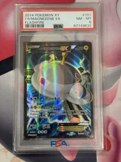 Magnezone EX 101/106 XY Flashfire Ultra Rare Holo Pokemon - PSA 8 NM- MT - Image 3