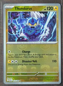 Thundurus 033/086 Masterball Black Bolt English Pokemon TCG NM - Image 1