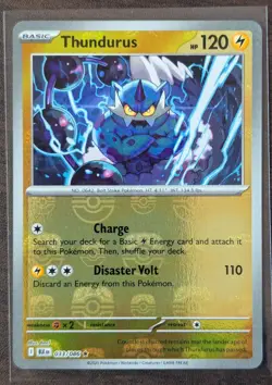 Thundurus 033/086 Masterball Black Bolt English Pokemon TCG NM - Image 2
