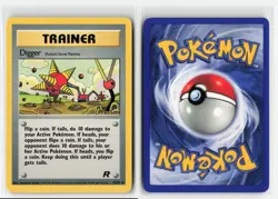 DIGGER ROCKET'S SECRET MACHINE 75/82 TEAM ROCKET POKEMON TCG LP - Image 3