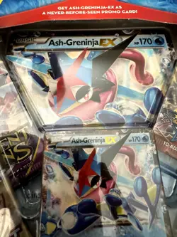 Pokemon Ash-Greninja-EX Box - DAMAGED - Back/Bottom center tear CONTENTS OKAY 820650801273 - Image 4