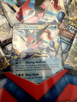 Pokemon Ash-Greninja-EX Box - DAMAGED - Back/Bottom center tear CONTENTS OKAY 820650801273 - Image 5