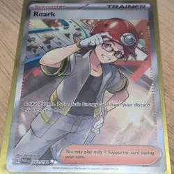 Pokemon Roark Full Art Trainer Holo Ultra Rare SV04 Paradox Rift 242/182 - Image 1
