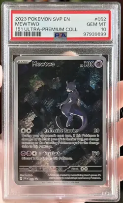 2023 Pokemon SVP EN Mewtwo 151 Ultra Premium Collection #52 PSA 10 - Image 1
