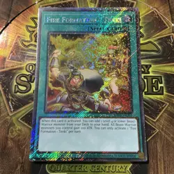 YUGIOH FIRE FORMATION - TENKI PLATINUM SECRET RARE 1ST EDITION NM RA04-EN201 - Image 1