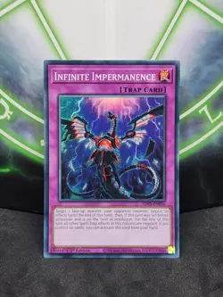 Yugioh Infinite Impermanence SDCS-EN036 Super Rare 1st Edition NM - Image 1
