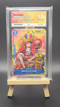 Monkey.D.Luffy (2nd Anniversary Stamped Promo) P-043 - One Piece TCG - ACE 10 - Image 1
