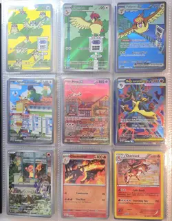 Binder Pokemon Card Collection Mixed SIR Vintage Illustration Promo Lot - Image 1