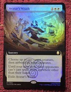MTG - Avatar's Wrath - Extended Art Rare #365 Avatar The Last Airbender MINT - Image 1