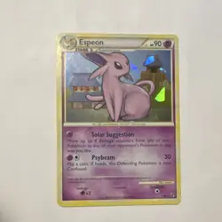 POKEMON ESPEON #002/090 - Deck Exclusives Stage 1 Cracked Ice Holo 90HP Card - Image 2