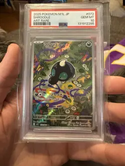 2025 POKEMON JAPANESE M1L-MEGA BRAVE ART RARE #072 SHROODLE PSA 10 - Image 1