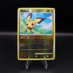 Pichu 45/100 Stormfront Reverse Holo 2008 LP English Pokemon TCG - Image 2