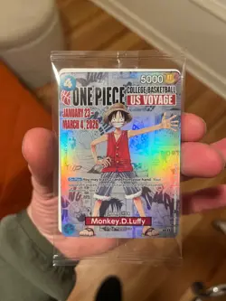Monkey.D.Luffy (055) (College Basketball US Voyage) P-055 One Piece Promotion... - Image 1