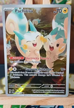 Pokemon TCG Pachirisu 208/198 Scarlet And Violet Illustration Rare - NM - Image 1