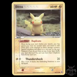 Ditto Reverse Holo #63/113 EX Delta Species MP/Moderatly Played Pokemon 2005 - Image 1