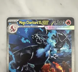 Mega Charizard X EX SIR 125/094 Phantasmal Flames English Pokemon TCG Pack Fresh - Image 3