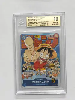 One Piece Cards BGS 10 Monkey.D.Luffy Foil 2023 Championship P-033 - Image 1
