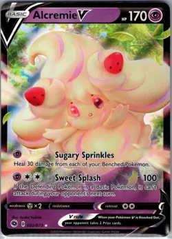 Alcremie V 022/073 Champion's Path - Pokemon Card - NM - Image 1