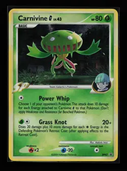 Carnivine G DP42 Promo Holo Diamond and Pearl Promos Pokemon Card - Image 1