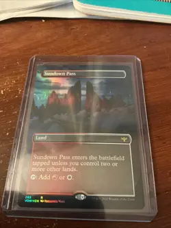 Sundown Pass - Foil - Borderless - Innistrad: Crimson Vow - MTG - Image 1