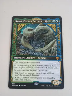 MTG - Koma, Cosmos Serpent - SHOWCASE - KHM #326 - Mythic - Magic NM - Image 1