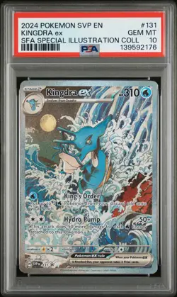 Pokemon Kingdra ex 131 - PSA 10 Gem Mint - SV Scarlet & Violet Promo SFA SIR - Image 1