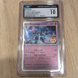 Pokemon Ceruledge 040/091 Paldean Fates Pokemon Day Promo Holo CGC 10 - Image 1