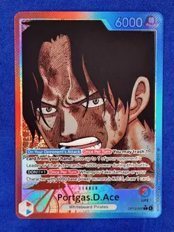 Portgas.D.Ace (002) (Alternate Art) OP13-002 Carrying On His Will Foil - Image 1