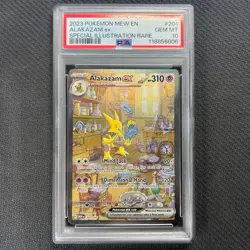 Alakazam EX 201/165 SIR Pokemon Card PSA 10 English Scarlet & Violet 151 TCG CCG - Image 3