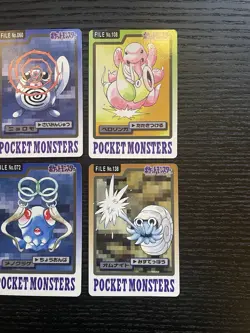 Pokemon Carddass 1997 Lot Set of 10 cards Raichu Gastly etc. BANDAI - Image 4