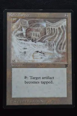Magic The Gathering MTG RELIC BARRIER Legends LP Lightly Played - Image 1