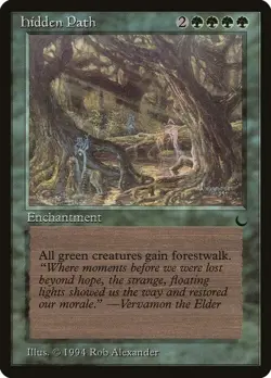 Magic The Gathering MTG HIDDEN PATH The Dark NM Near Mint - Image 1