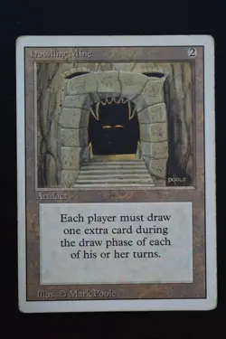 Magic The Gathering MTG HOWLING MINE Revised HP Heavily Played - Image 1