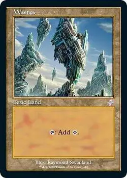 Magic The Gathering MTG WASTES RETRO FRAME Time Spiral: Remastered NM - Image 1