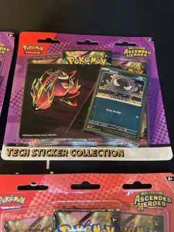 2026 Pokemon Ascended Heroes Tech Sticker Collection TCG New (SEALED LOT OF 4!) - Image 5