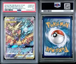 Pokemon Moltres & Zapdos & Articuno GX SM210 Black Star Promo Holo PSA 10 - Image 2